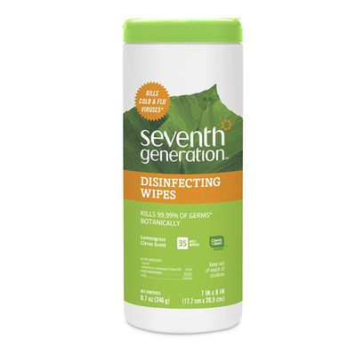 Seventh Generation Disinfecting Multi-surface Wipes Lemongrass Citrus Scent