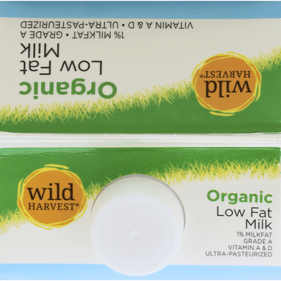 Wild Harvest Milk, Organic, Low Fat, 1% Milk Fat