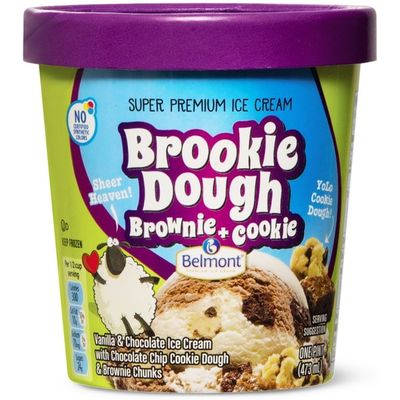 Belmont Brookie Dough Premium Ice Cream