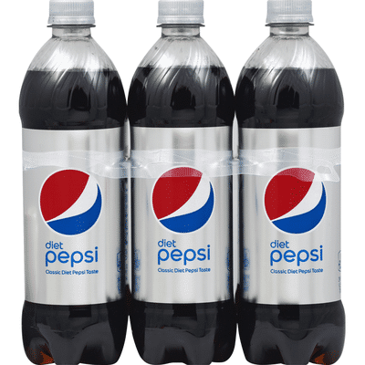 Pepsi Soda, Diet, 6 Pack