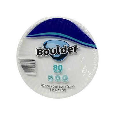 Boulder 9" Heavy Duty Coated Paper Plate