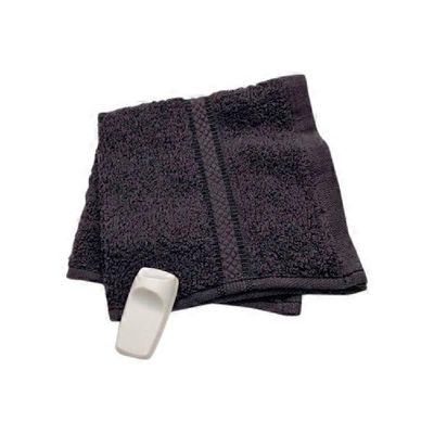Interiors by Design Black Cotton Washcloths