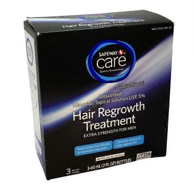 Safeway Hair Regrowth Treatment, Extra Strength for Men, Unscented