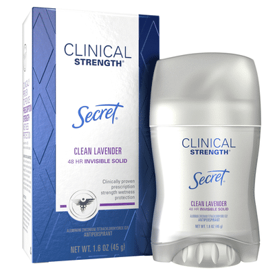 Secret Invisible Solid Antiperspirant And Deodorant, Clean