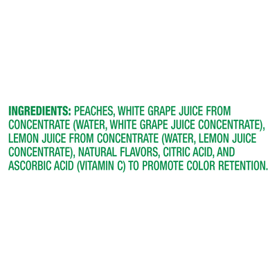 Dole Peach Slices in 100% Fruit Juice, Yellow Cling, Fridge Pack