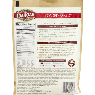 Idahoan Loaded Baked Mashed Potatoes Family Size