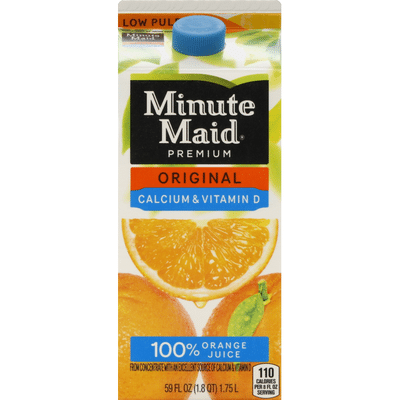 Minute Maid Orange Juice W/ Calcium, Fruit Juice Drink