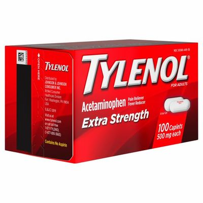 Tylenol Extra Strength Caplets, Fever Reducer And Pain Reliever, 500 Mg