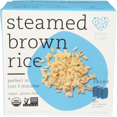 Grain Trust Organic Whole Grain Brown Rice Microwaveable Pouches