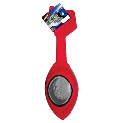 Nerf 12" Red Holiday TPR LED Megaton Vortex Football