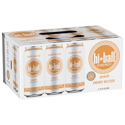 Hiball Energy Peach Sparkling Water