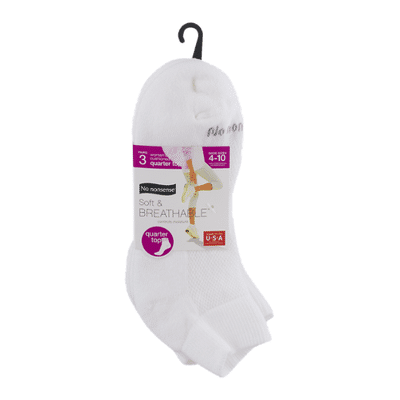 No nonsense Socks, Cushioned, Quarter Top, 4-10, Women's