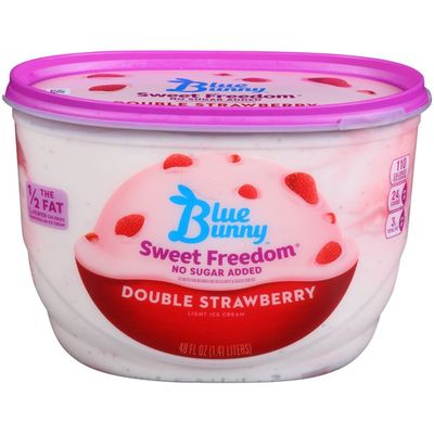 Blue Bunny Double Strawberry Swirl Blue Bunny Sweet Freedom Double ...