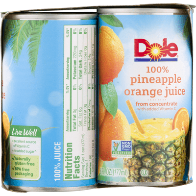 Dole 100% Juice, Pineapple Orange