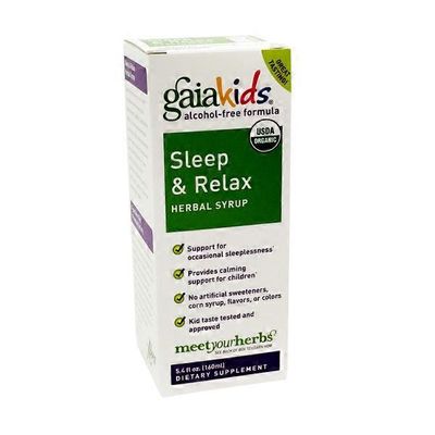 Gaia Kids Meet Your Herbs Sleep & Relax Herbal Syrup Dietary Supplement