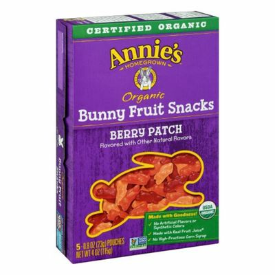Annie's Organic Berry Patch Fruit Snacks, Gluten Free, 5 Count