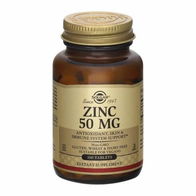 Solgar Zinc, 50 mg, Tablets