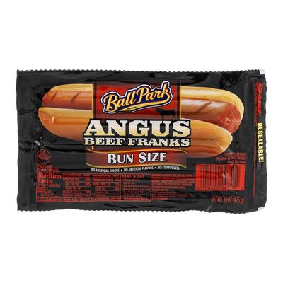 Ball Park Angus Beef Franks Bun Size (14 oz) - Instacart