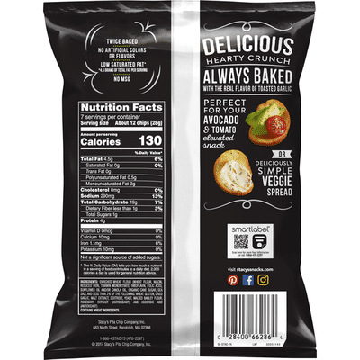 Stacy's Bagel Chips, Toasted Garlic