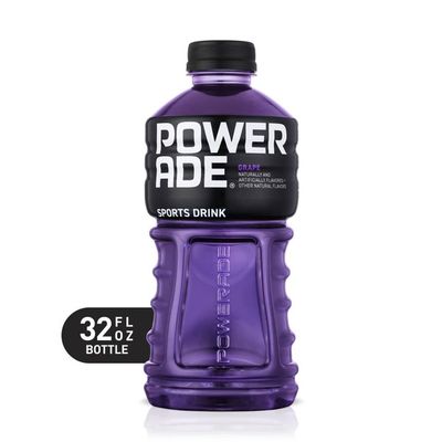 Powerade Grape, Ion4 Electrolyte Enhanced Fruit Flavored Sports Drink W/ Vitamins B3, B6, And B12, Replenish Sodium, Calcium, Potassium, Magnesium