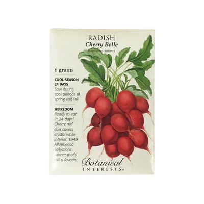 Botanical Interests Radish Cherry Belle Seed Pack