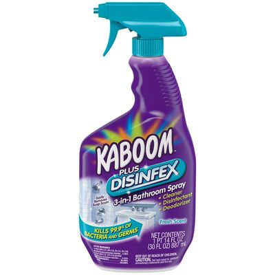 Kaboom Plus Disinfex 3-In-1 Bathroom Spray Cleaner