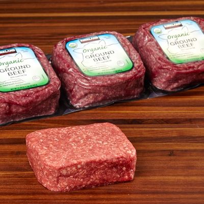 Kirkland Signature Organic Ground Beef, 4 lb Package