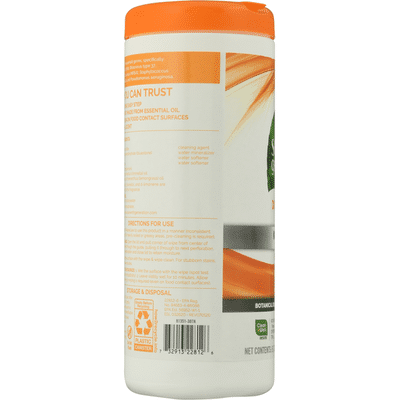 Seventh Generation Disinfecting Multi-surface Wipes Lemongrass Citrus Scent