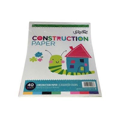 Carolina Pad UCreate 9" x 12" Assorted Colors Construction Paper