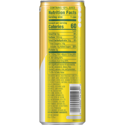Mtn Dew Kickstart Hydrating Boost Pineapple Orange Mango W/Coconut Water Sparkling Juice Beverage Blend