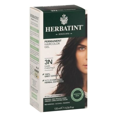 Herbatint Haircolor Gel, Permanent, Dark Chestnut 3N