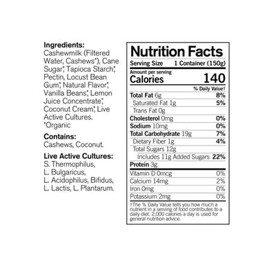 Forager Project Organic Dairy-Free Vanilla Bean Cashewmilk Yogurt