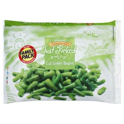 Wegmans Food You Feel Good About Just Picked and Quickly Frozen Cut Green Beans, FAMILY PACK