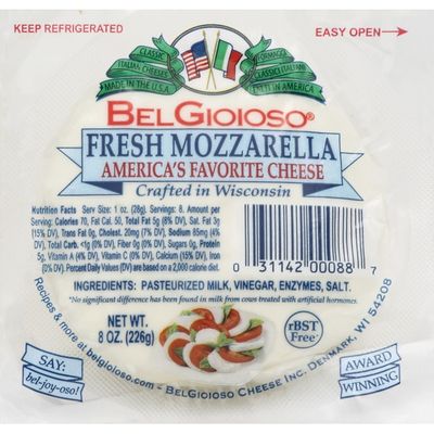 BelGioioso Fresh Mozzarella Cheese, Ball