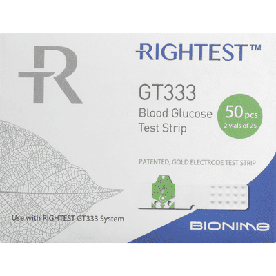 Rightest Blood Glucose Test Strips, GT333