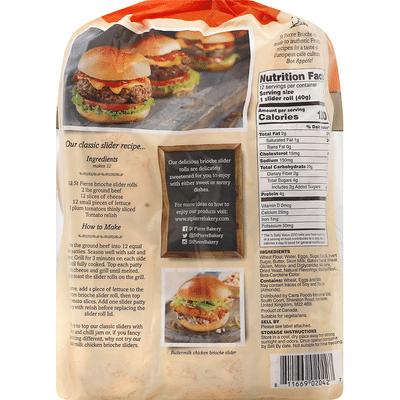 St. Pierre Slider Rolls, Brioche