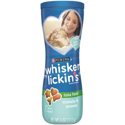 Purina Whisker Lickin's Cat Treats, Crunchy & Yummy Tuna Flavor