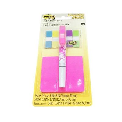 Post-It 3" x 3" Assorted Sticky Note Flags