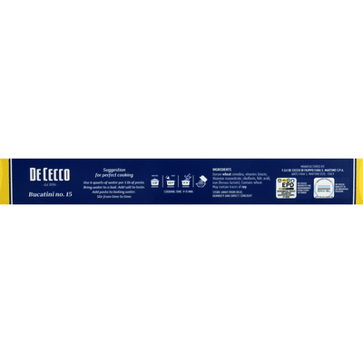 De Cecco Pasta, Bucatini No.15, Slow Dried
