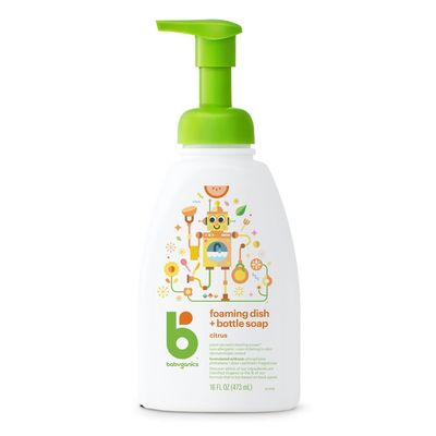 Babyganics Foaming Dish Soap, Pump Bottle, Citrus