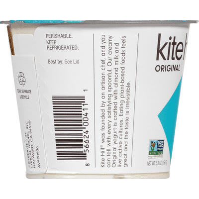 Kite Hill Almond Milk Yogurt, Dairy Free, Plain