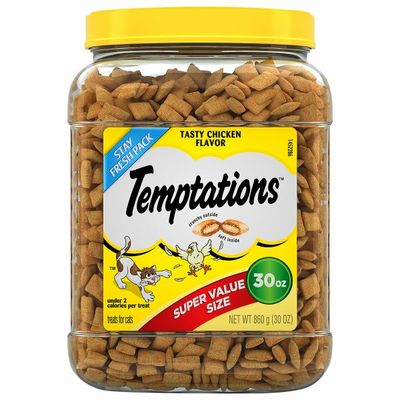 Temptations Crunchy and Soft Cat Treats Tasty Chicken Flavor