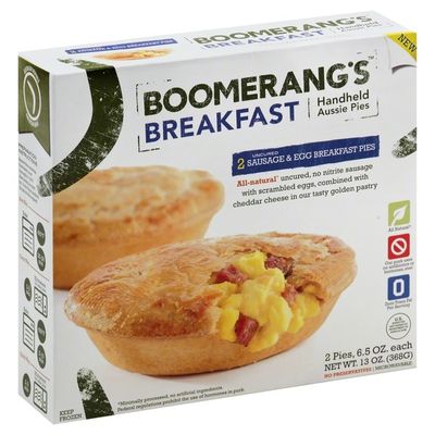Boomerang's Breakfast Pies, Uncured Sausage & Egg