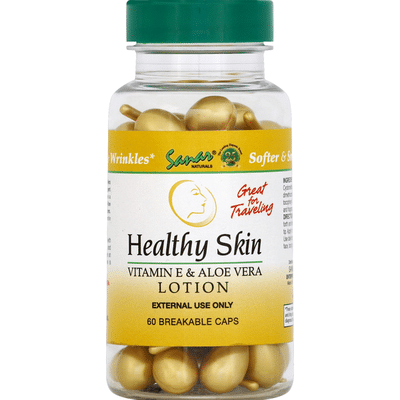 Sanar Naturals Lotion, Vitamin E & Aloe Vera, Breakable Caps