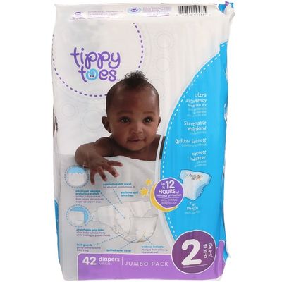 Top Care Size 2 12-18 Lbs Baby Soft Diapers Jumbo Pack