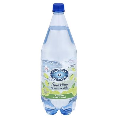Crystal Geyser Alpine Spring Water Natural Lime Flavor Sparkling Mineral Water