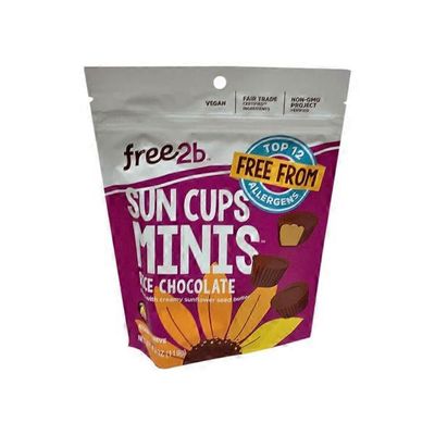free2b Sunflower Butter Mini Cups, Chocolate