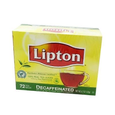Lipton Decaffeinated Tea Bags With Pure Spring Water and Effervescence