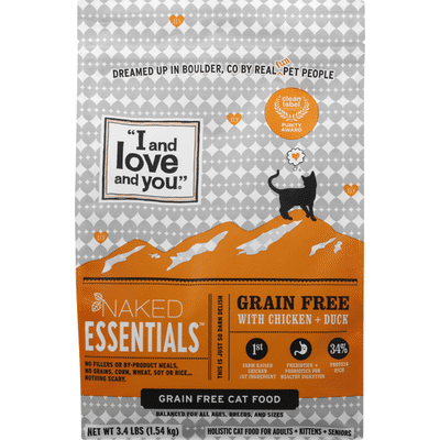 "I and love and you" Naked Essentials - Dry Cat Food - Chicken & Duck