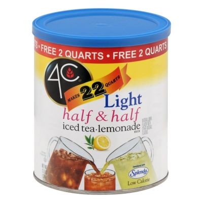 4C Foods Half & Half Mix, Iced Tea/Lemonade, Light